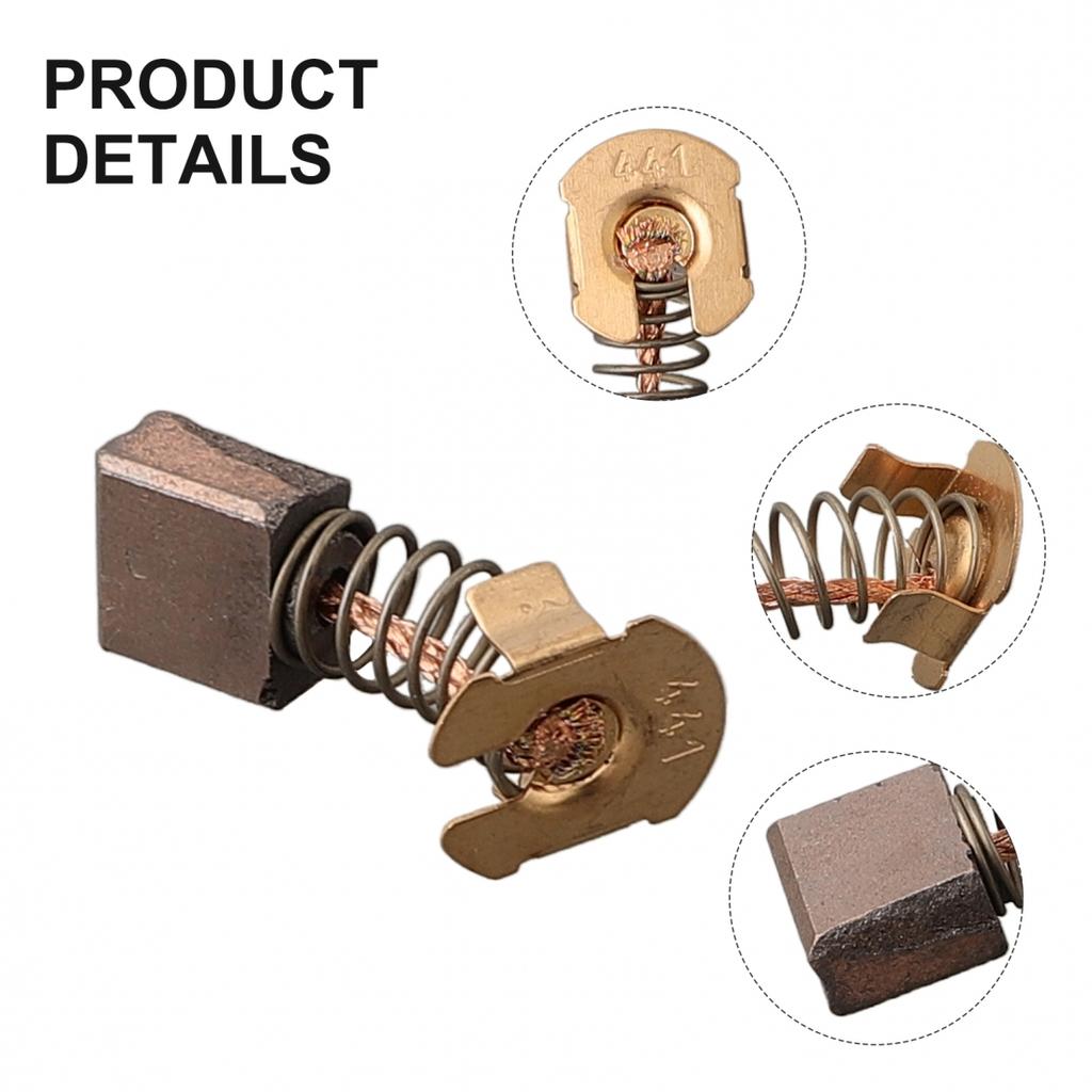 2pcs/set Carbon Brushes 7x10.8x11mm Metal Accessorie