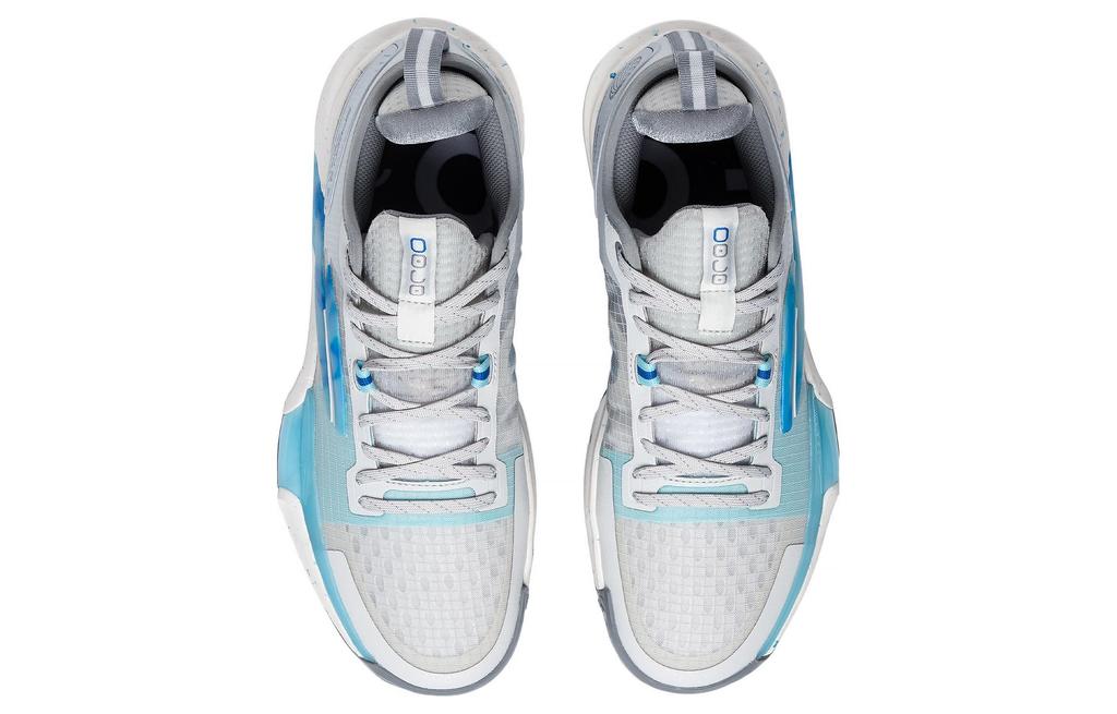 Li Ning Speed 9 Premium PRM Flat Slip Resistant Abrasion Resistant Low Top Basketball Shoes Men's Gray Blue ABAT023-3