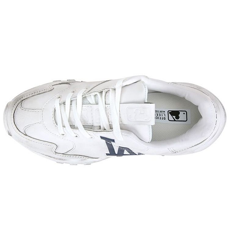 MLB Big Ball Chunky LA Dodgers Retro Antiscivolo Resistente Leggero Scarpe Basse da Papà Sneakers Donna Bianco 32SHC7011-07W
