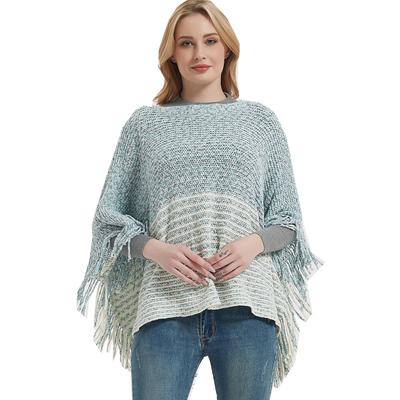 Tassel Bat Sleeves Knitted Shirt