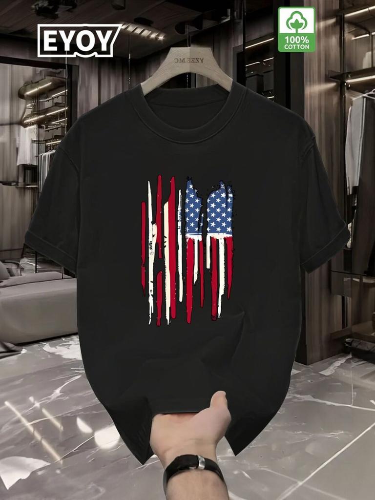 Mens 100 Cotton TShirt Summer Casual Great for Streetwear Gaming and Festivals Machine Washable Street Style Wear