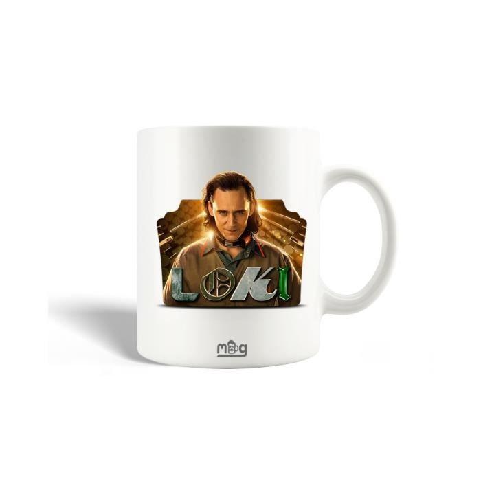 Mug en céramique - Loki - Thor Ragnarok - 30cl - Compatible lave-vaisselle - Blanc