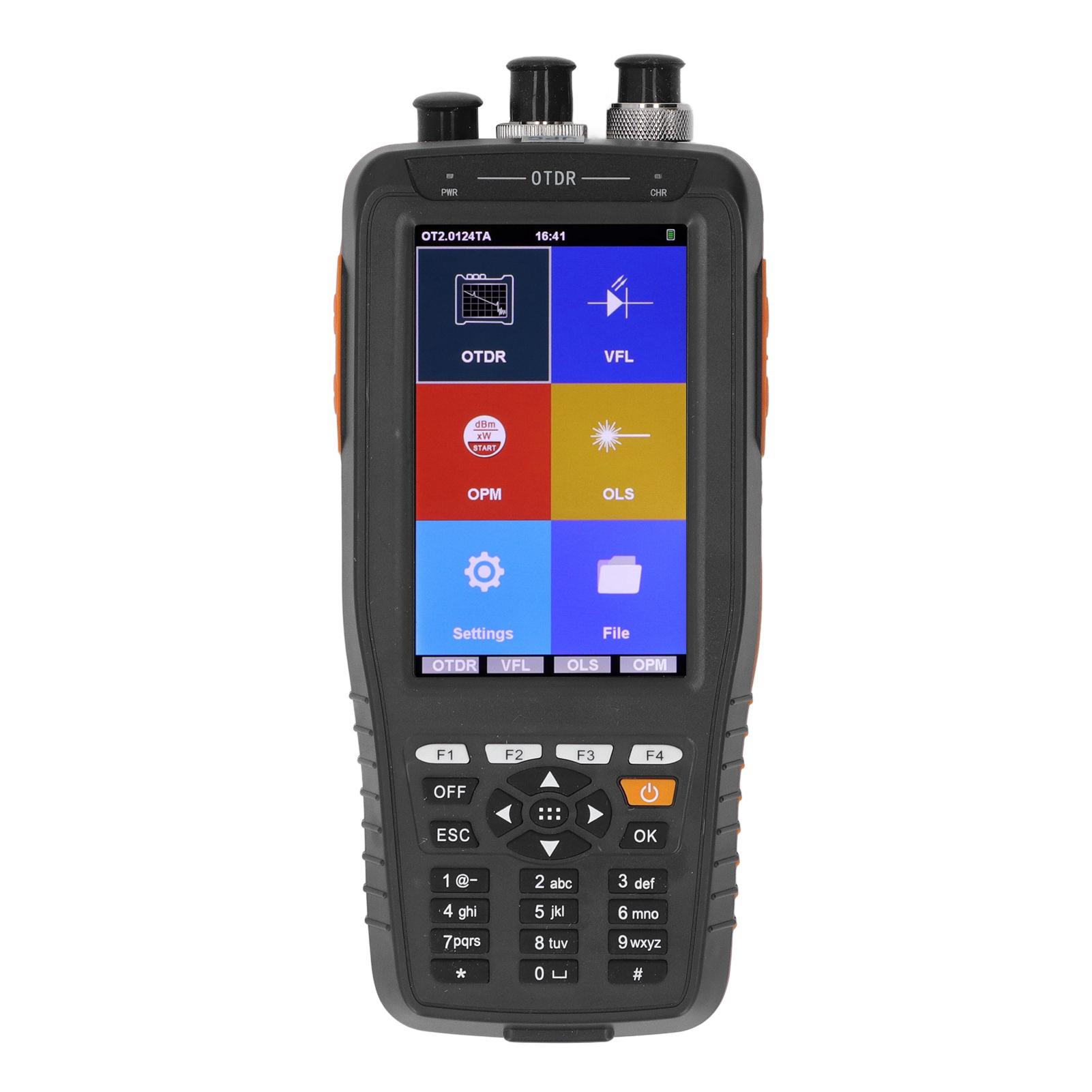 

Optical Time Domain Reflectometer OTDR 4 in 1 Optic Fiber Tester 3.97in 0‑60KM Range US Plug 100‑240V
