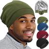 1pc Adjustable Satin Lined Double Layer Sleeping Hat For Hair Protection