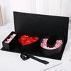 Rectangle I Love You Empty Box Romantic Large Size Jewelry Gift Box Red Color Letter-Shaped Thicker Flowers Gift Box