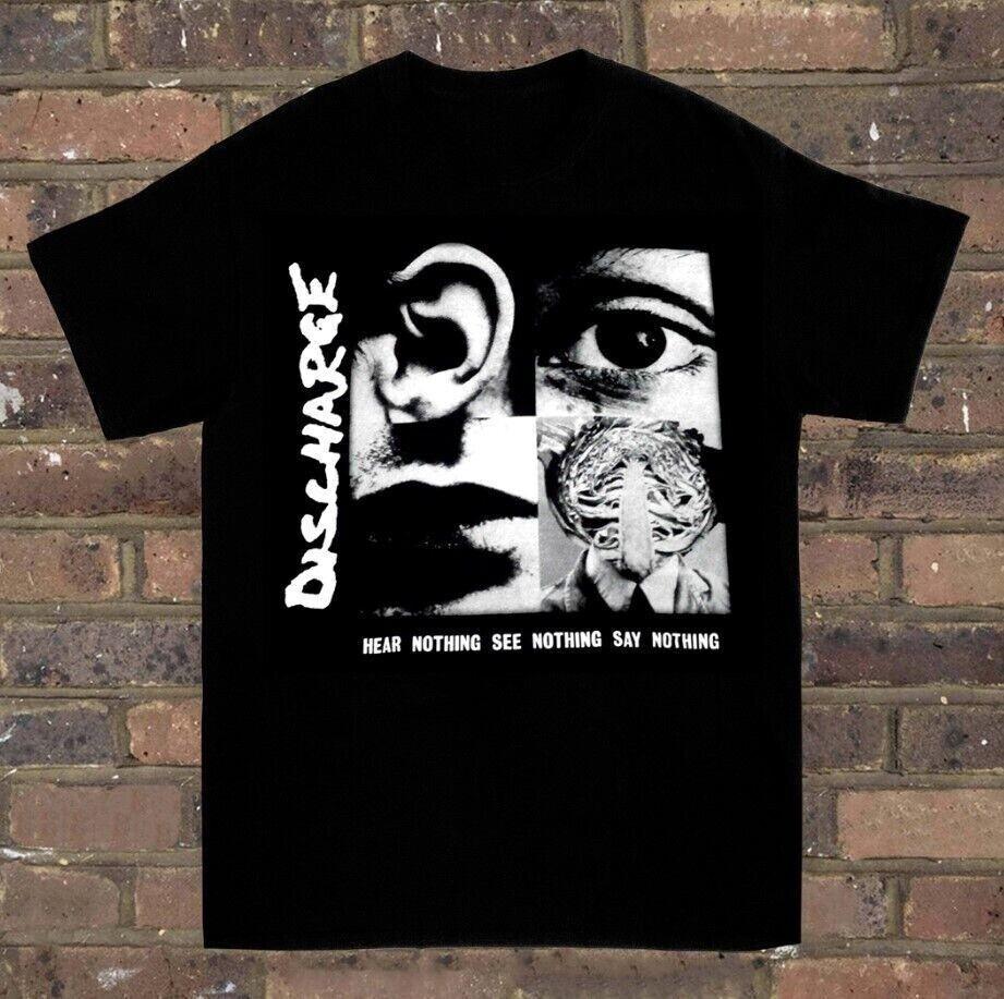 

Discharge Band Short Sleeve Heavy Cotton Black All Size Shirt MM030 Unisex T-Shirt XXXXL