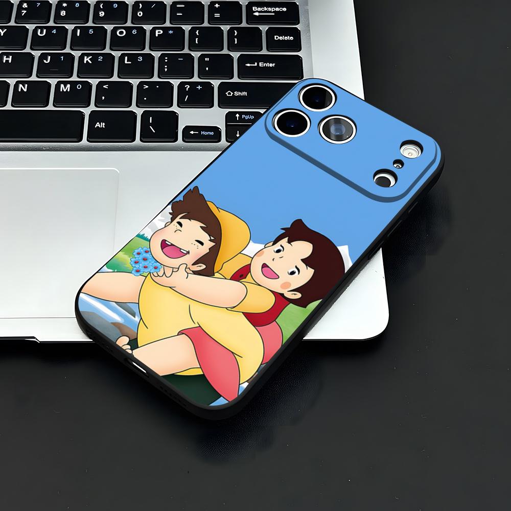 

Heidi Cartoon Phone Case For IPhone 17 Air 16 E Pro Max 15 14 13 Mini 12 Pro 11 Max Plus Black Soft Shell iPhone 16e