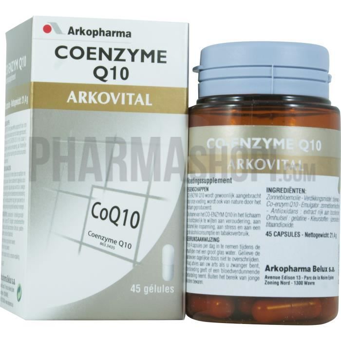 Arkovital Coenzyme Q10 Arkopharma - boite de 45...