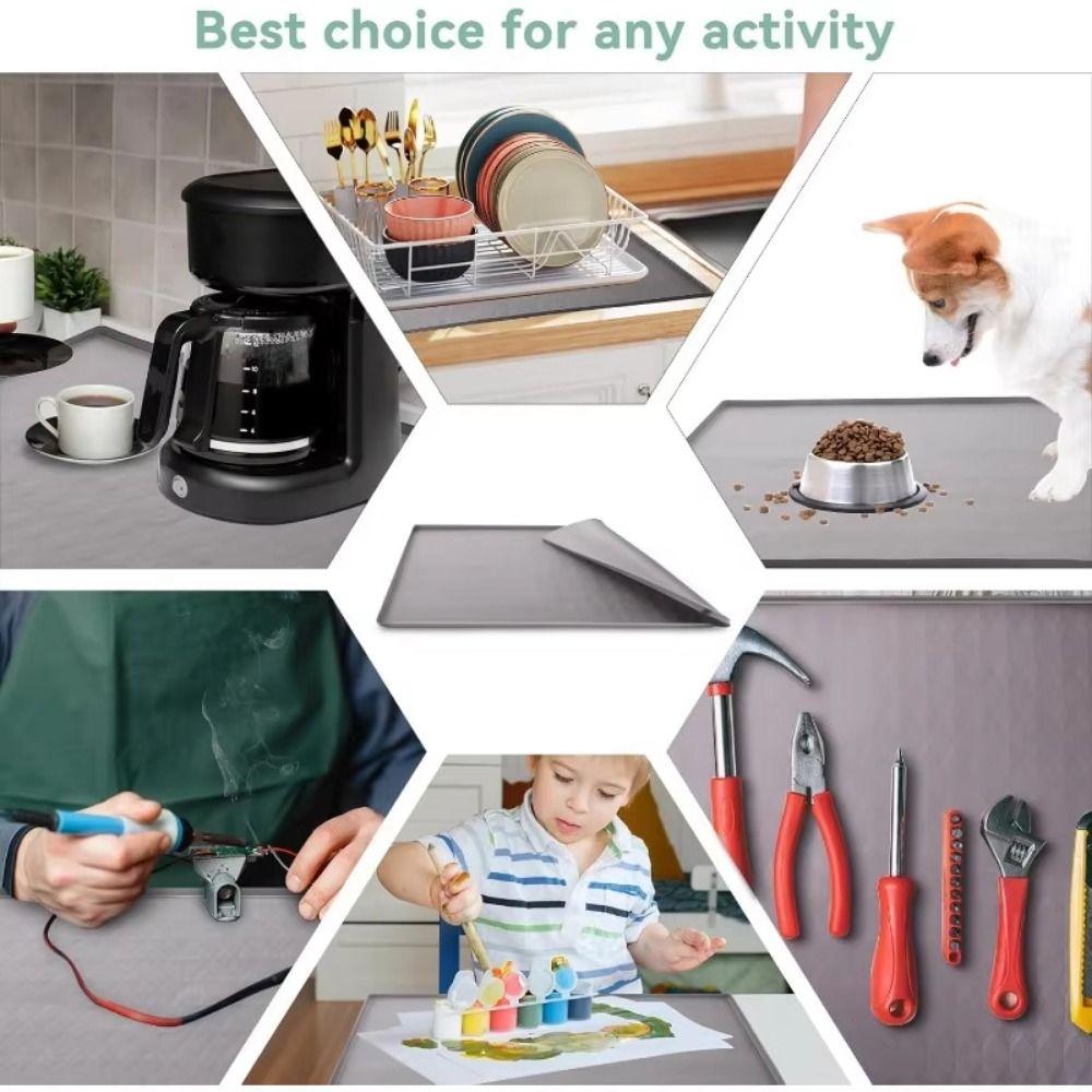 Non-Slip Washer Dryer Top Storage Mat Dust-Proof Washer and Dryer Top Protector Mat Refrigerators