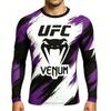 T-shirt de compression à manches longues pour l'entraînement, le fitness, l'exercice, respirant, à séchage rapide, haut athlétique