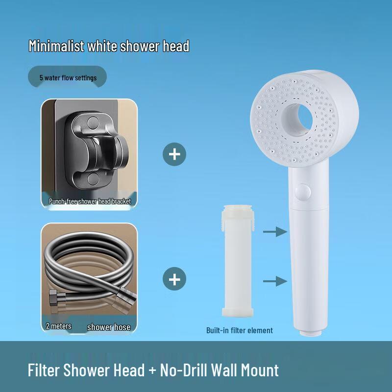 TLXT Swirl Pressurized Handheld Shower Head