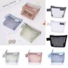 Change Storage Bag Mini Coin Purse Lipstick Cosmetic Bag Fresh Color Card Bag Clear Mesh Bag Girl