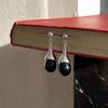 mosxe [925silver] Onyx drop earring