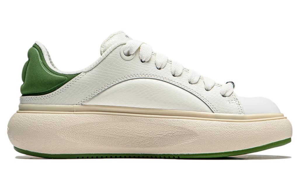 Li Ning Yun You C4D Low top Casual Shoes Women's White Green AZGU038-3