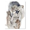 African Lion Family Sketch Wall Art Posters and Prints Animals Canvas Paintings On the Wall Lion Pictures Home Decor