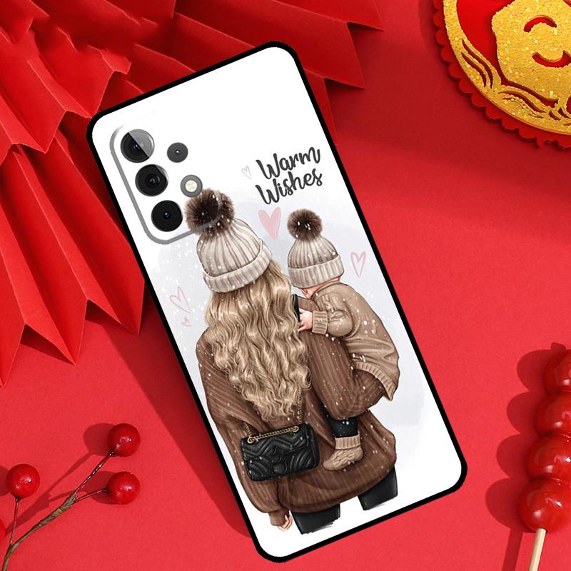 Super Mom Baby Girl Son Daughter Case For Samsung Galaxy M55 M35 M15 M11 M12 M13 M14 M06 M16 M36 M56 M31 M53 M32 M52 M34 M54