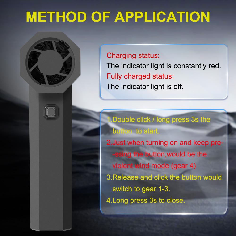 Turbo Jet Fan Car Snow Blowing Cleaning Blower Tools 2025 Electric Air Duster Type-C Charging Portable Strong Blowing 130000RPM