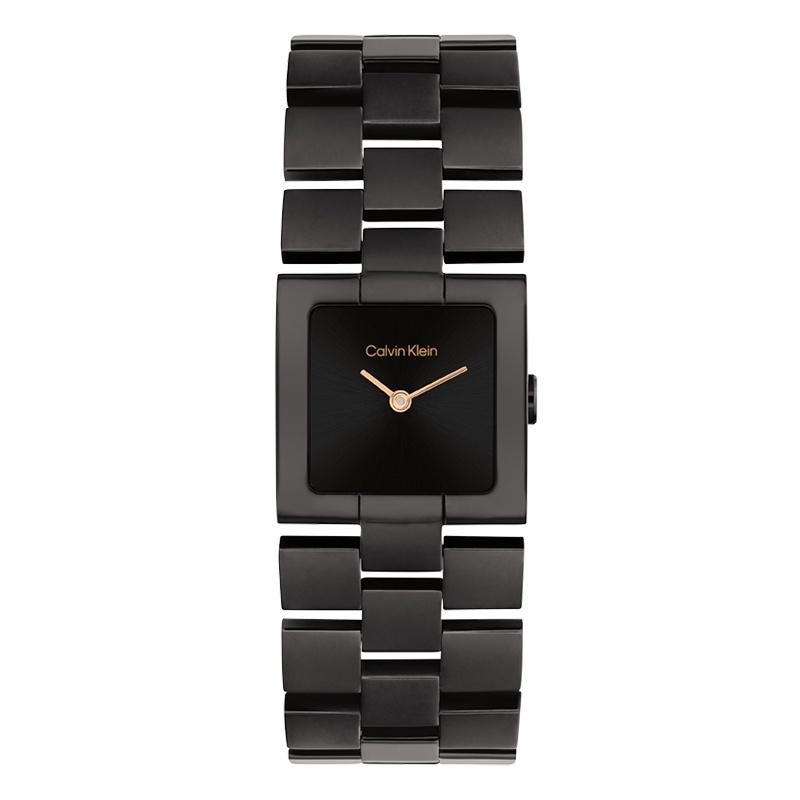 CALVIN KLEIN watch quartz movement steel strap bla dial women s watch fashion waterproof 25100091ck чёрный