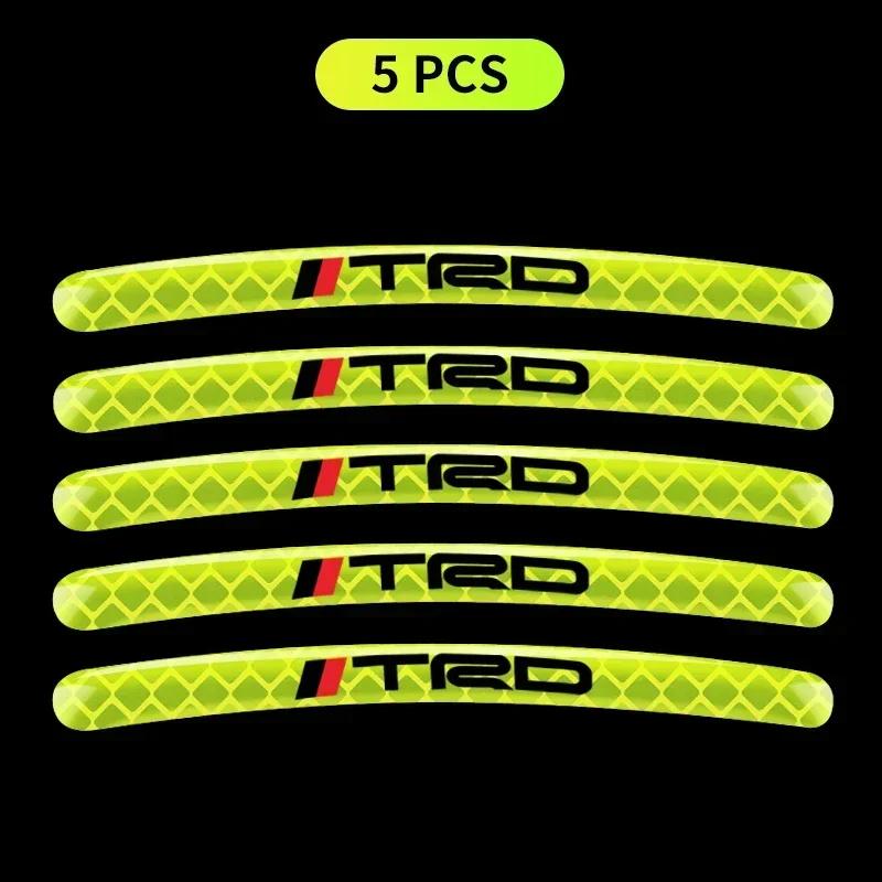 

Car Wheel Hub Reflective Sticker Tire Rim Reflective Strips For Toyota Hilux Prius Auris Corolla Camry Auto Accessories Styling