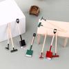 3Pcs 1:12 Dollhouse Miniatures Gardening Shovel Rake Hoes Farm Tool Doll Decor Fairy Garden Accessories Furniture Toys