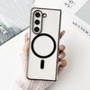 Applicable To Samsung Z Fold1/1/1 Mobile Phone Case PC Hard Case Transparent Magnetic Wireless Charging Flip1/1/1  Case