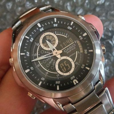 Used CASIO Casio EDIFICE EFA-116-1A1JF Digital Analyzer Watch