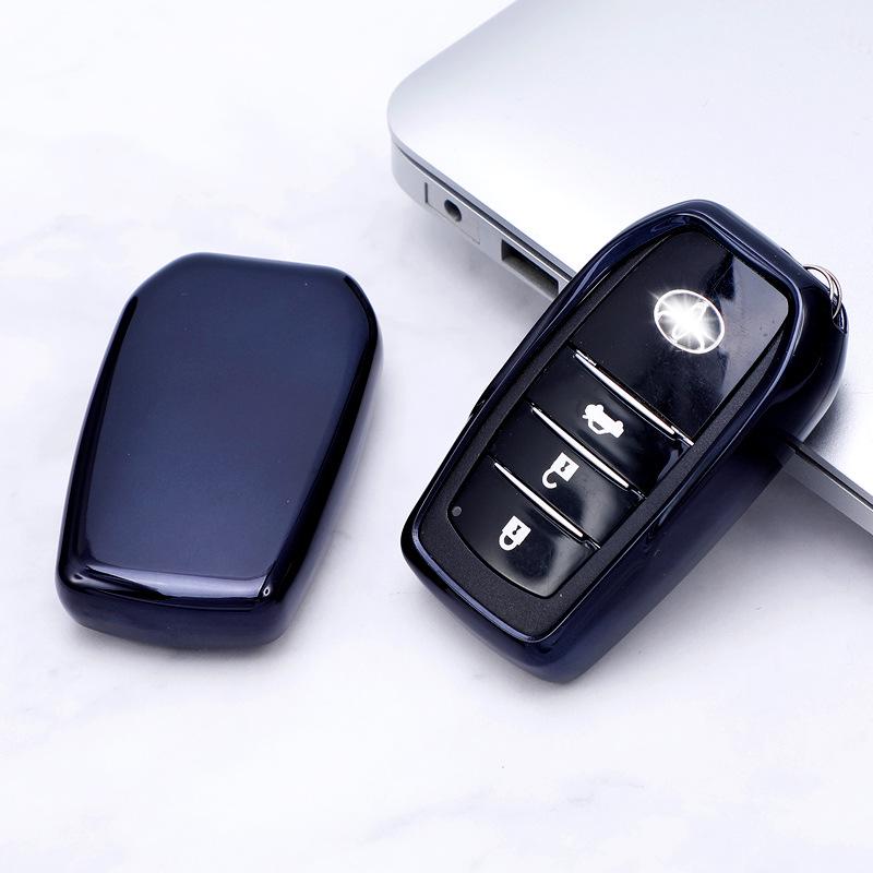 Toyota TPU Soft Rubber Car Key Cover for Crown, Camry, Corolla, Highlander