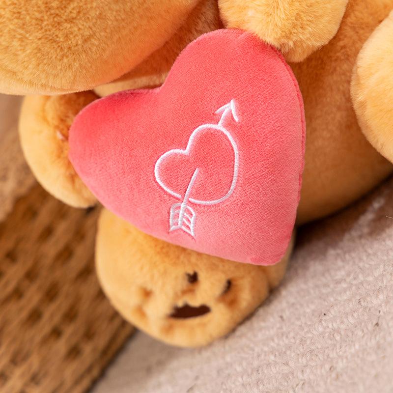 Cute Sitting Angel Bear Plush Toy Doll Soft Cute Couple Bear Doll Birthday Gift for Girlfriend