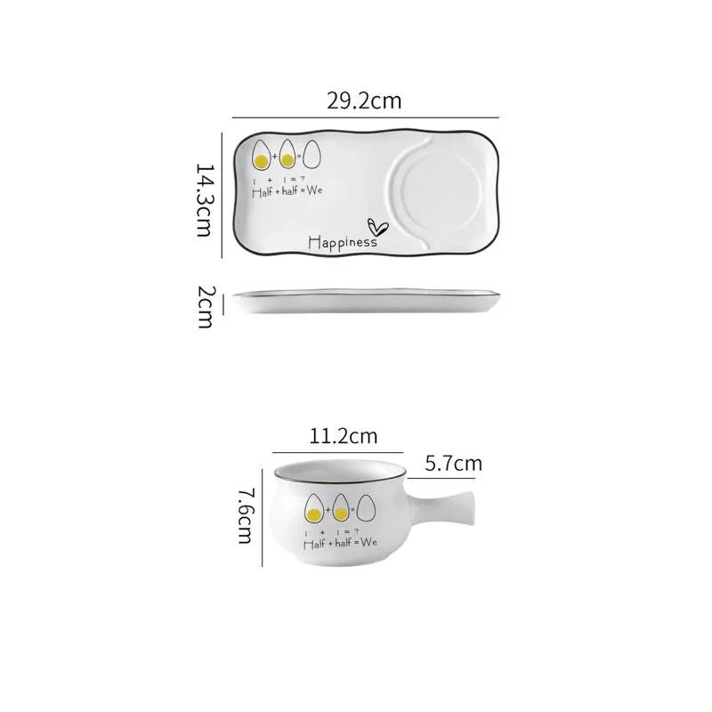 Keramisk middagsservise – Tallerkener og salatskåler til frokost og middag