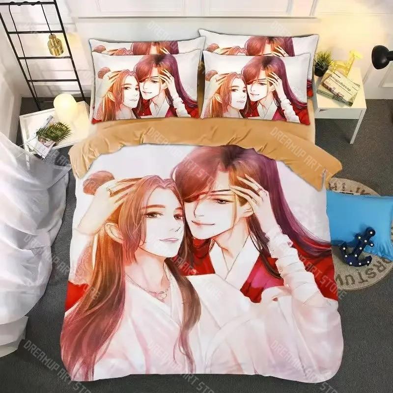 Heaven Official’s Blessing Bedding Set,Heaven Official’s Blessing Duvet Cover Comfortable Bed Single Double Bed Full Size Anime