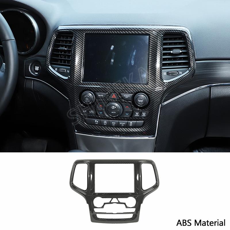 SHINEKA Carbon Fiber Stickers For Jeep Grand Cherokee Car Interior Decoration Cover Accessories For Jeep Grand Cherokee