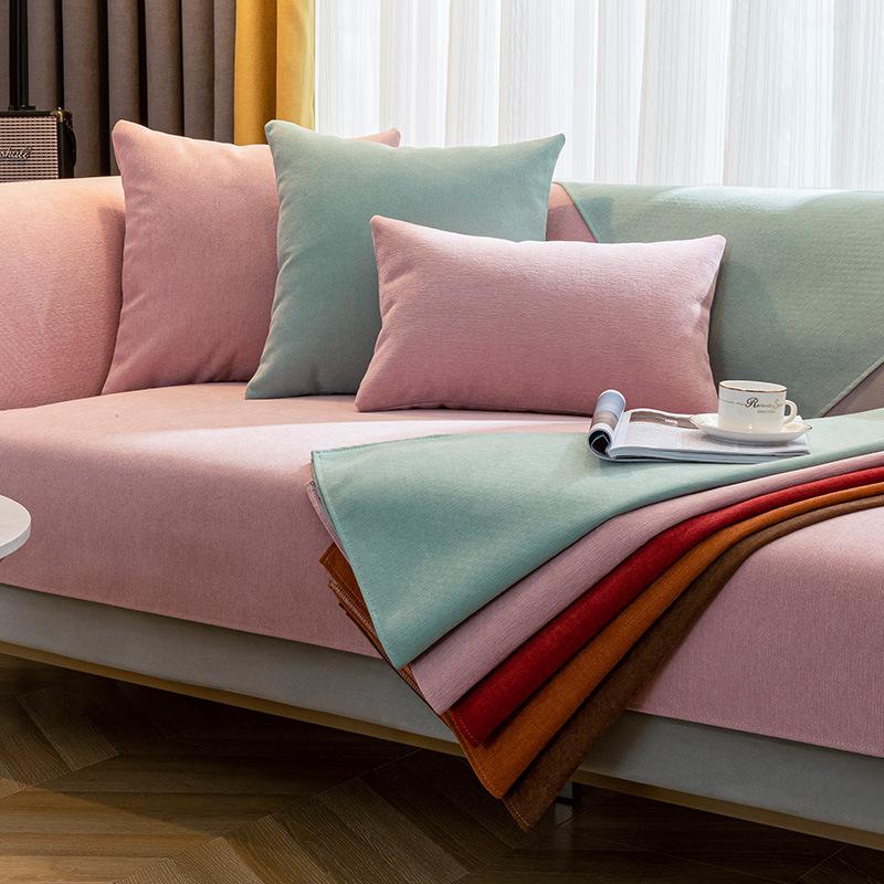 Chenille Sofa Cushion Four Seasons Universal Simple Modern Non-Slip Cushion Stain-Resistant Sofa Cover Thick Cover Towel