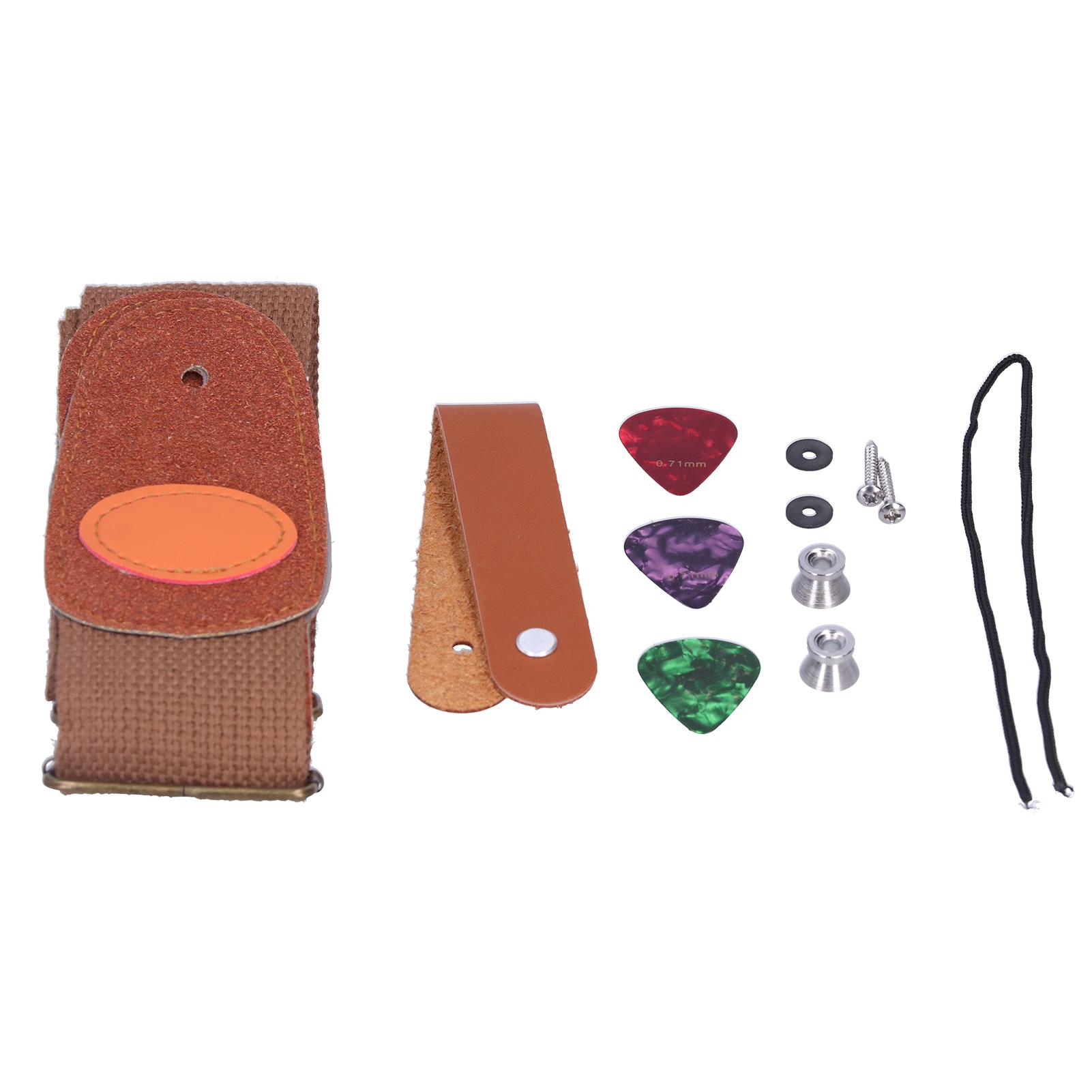 

Гитарный ремень на шею Целлулоидные медиаторы с установочными деталями Аксессуары для струнных инструментов Кофе кофейный