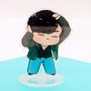 7pcs BTS 10cm Cute Cartoon Acrylic Standee, Bangtan Boys Casual Outfit Cartoon Figure Display, Kpop ARMY Fans Desk Decor