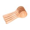 5pcs Wood Spoons Long Handle Wooden Ladle for Mixing Stirring Cooking Utensil ToolLog Color
