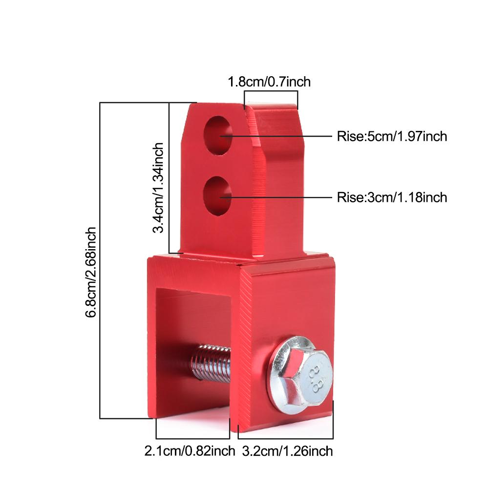 Удлинитель заднего амортизатора мотоцикла Подставка переднего амортизатора мотоцикла с винтом Подставка переднего амортизатора Удлинитель высоты Амортизатор Металл