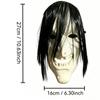 Scary Witch Mask With Long Nose Realistic Halloween Prop For Party Activities Adult Size Plastic Hand-Painted Face Mask