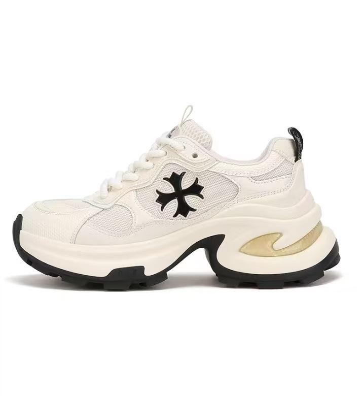 

Height increase 7.5 cross flower spring platform casual sports shoes female dad shoes running shoes 40