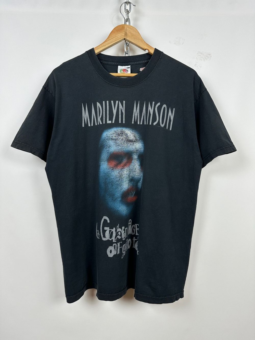 2003 Vtg Marilyn Manson The Golden Age of Grotesque Black Unisex Tshirt KH9290 XXL