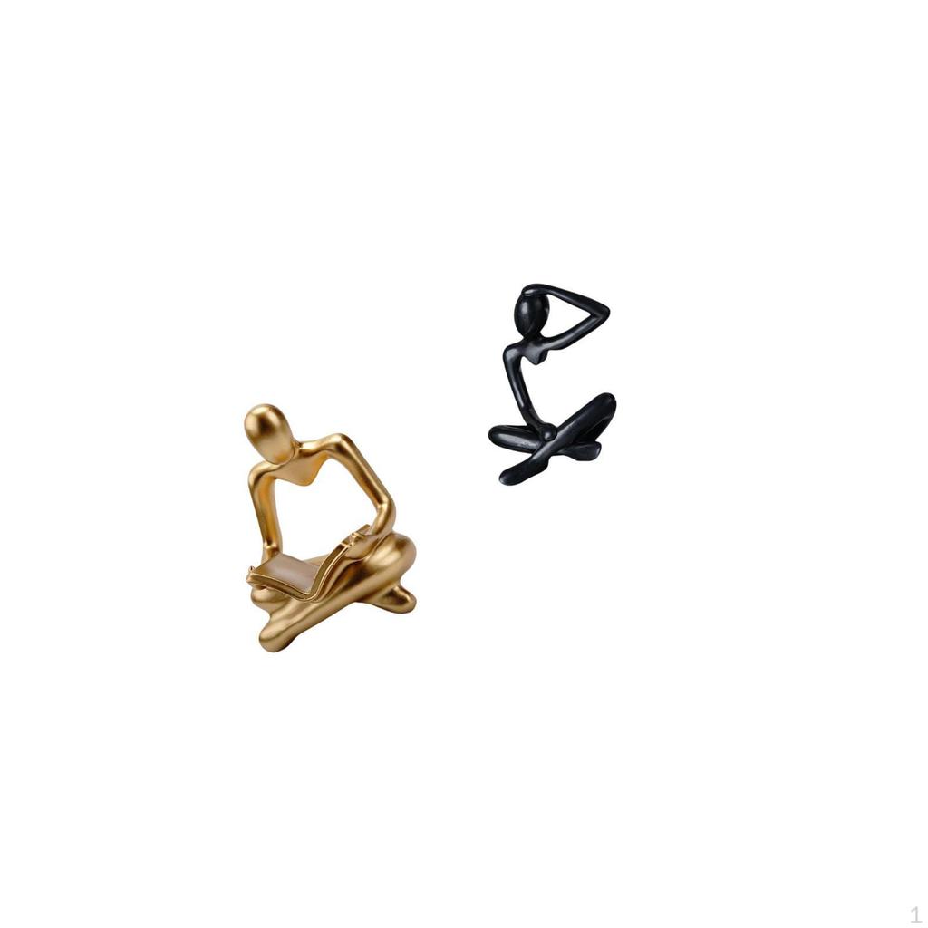 Creative Abstract Thinker Statue Figurine Craft Sculpture for Living Room Decoration And Modern