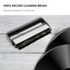Nylon Wool Vinyl Record Cleaning Brush Portable Gramophone Cleaning Brush Anti Static with Handle Instrument Accessories