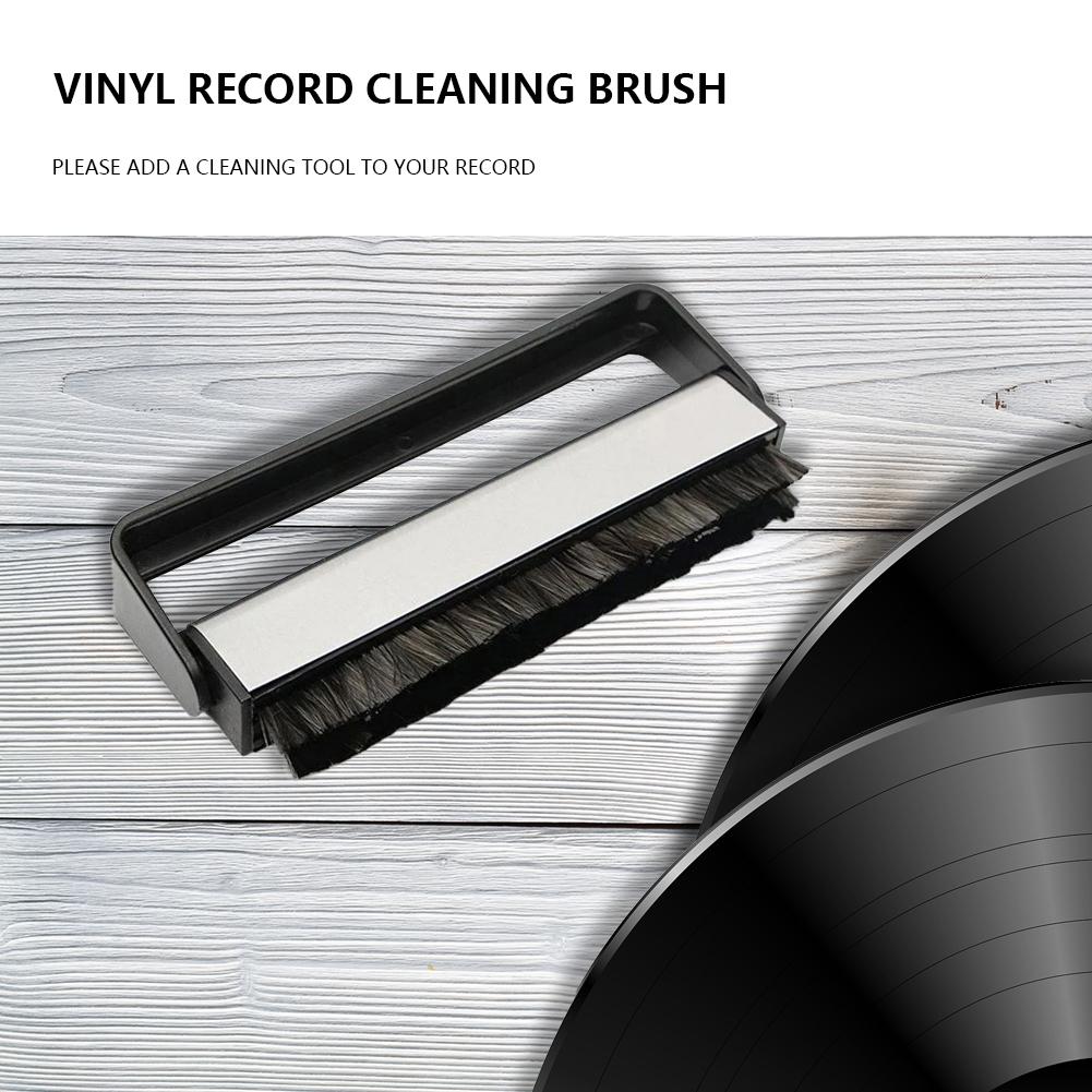 Nylon Wool Vinyl Record Cleaning Brush Portable Gramophone Cleaning Brush Anti Static with Handle Instrument Accessories China Mainland