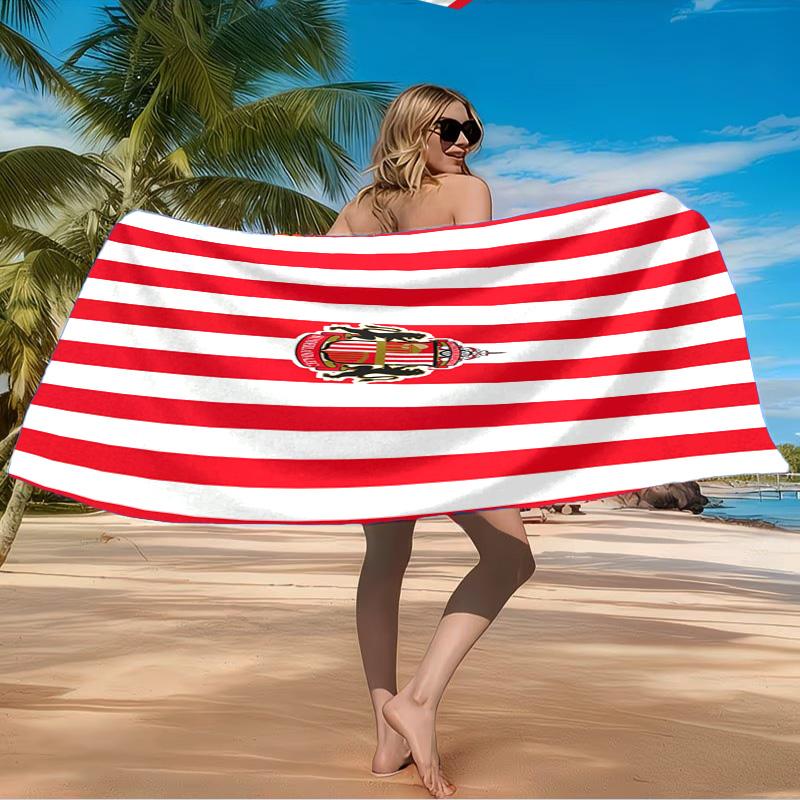 Sunderland Crest Beach Towel Microfiber Beach Towel, Lightweight and Quick-Dry, for Summer Travel, Swimming Pool Fan Birthday Gift