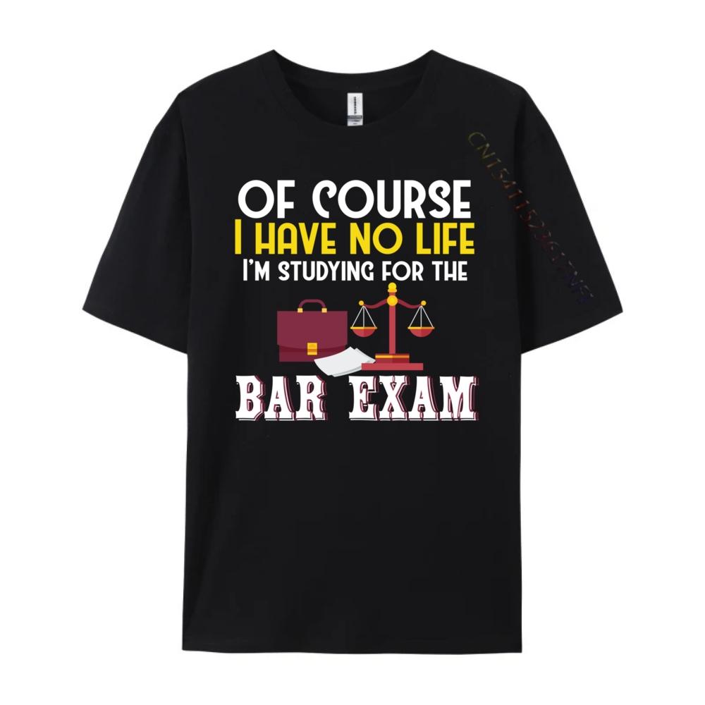 Law School Bar Exam Lawyer Student Luxury Clothing Female Fashionable and Trendy Tshirts Men Original Tees