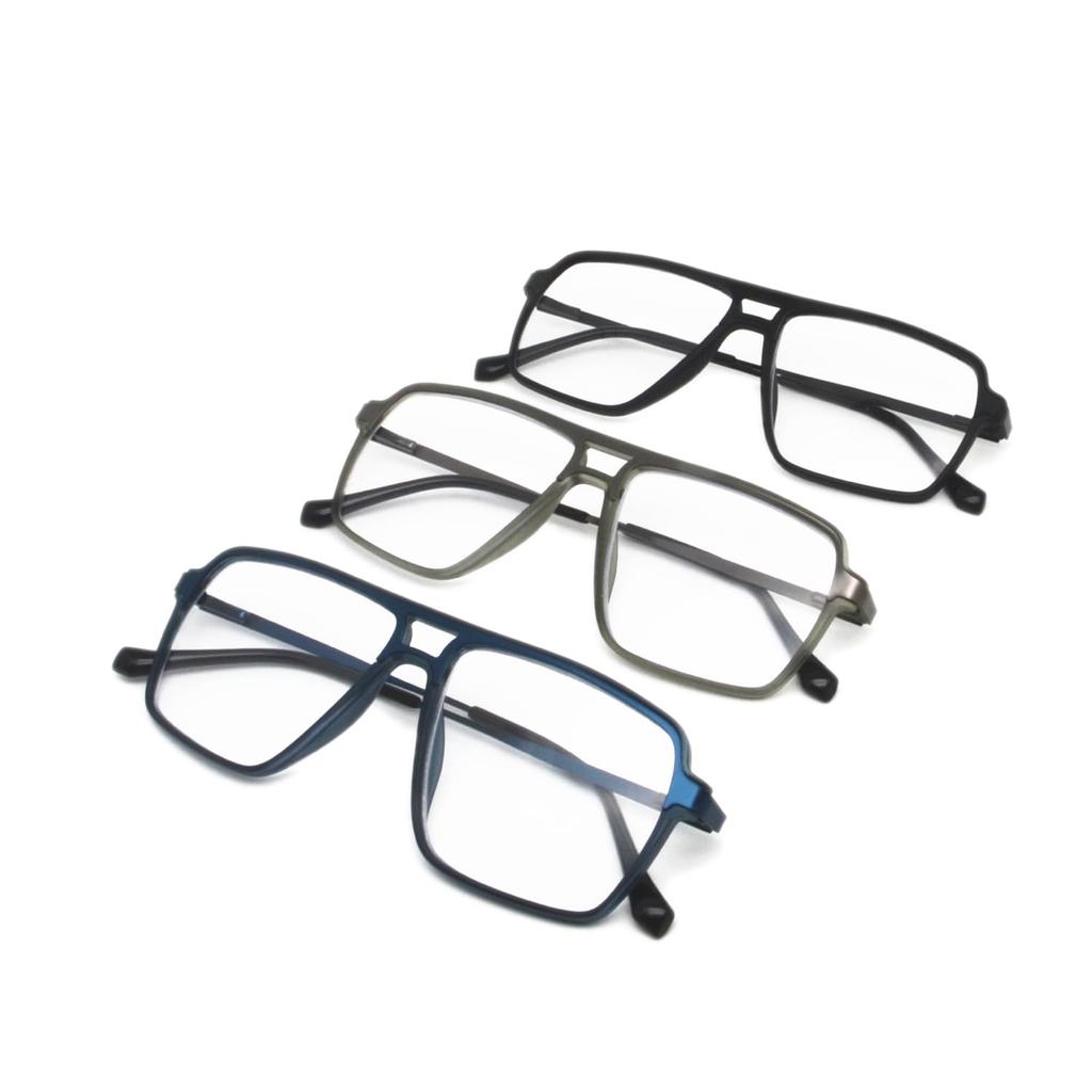 Blue Light Blocking TR90 Metal Frame Reading Stylish Reading Glasses H6996 [Henghao] Ultra-Lightweight Glasses, (Black, 2.00 Magnification)
