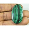 78Cts. Natural Green Malachite Oval Cabochon Loose Gemstone 22X40X06 MM SK-1996