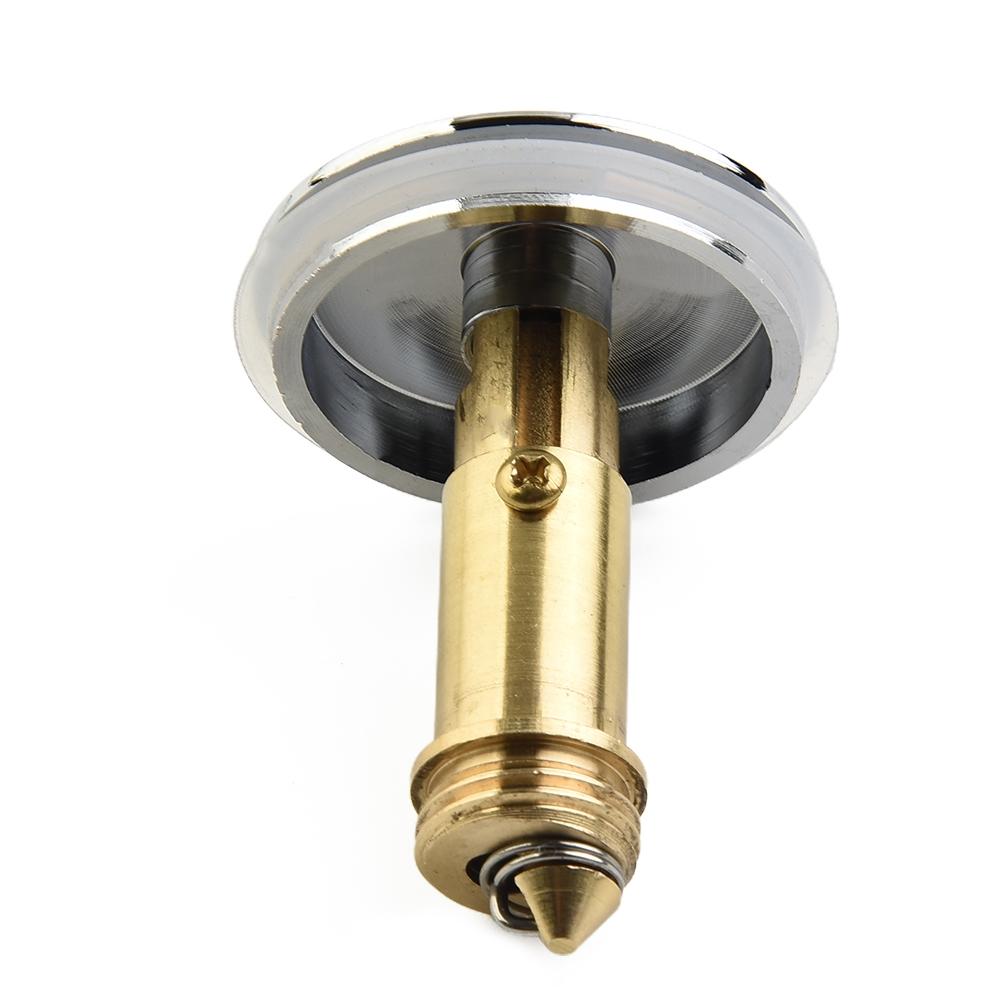 Basin Tap Waste Replacement 38mm Chrome Sink Push Button with Spring Mechanism