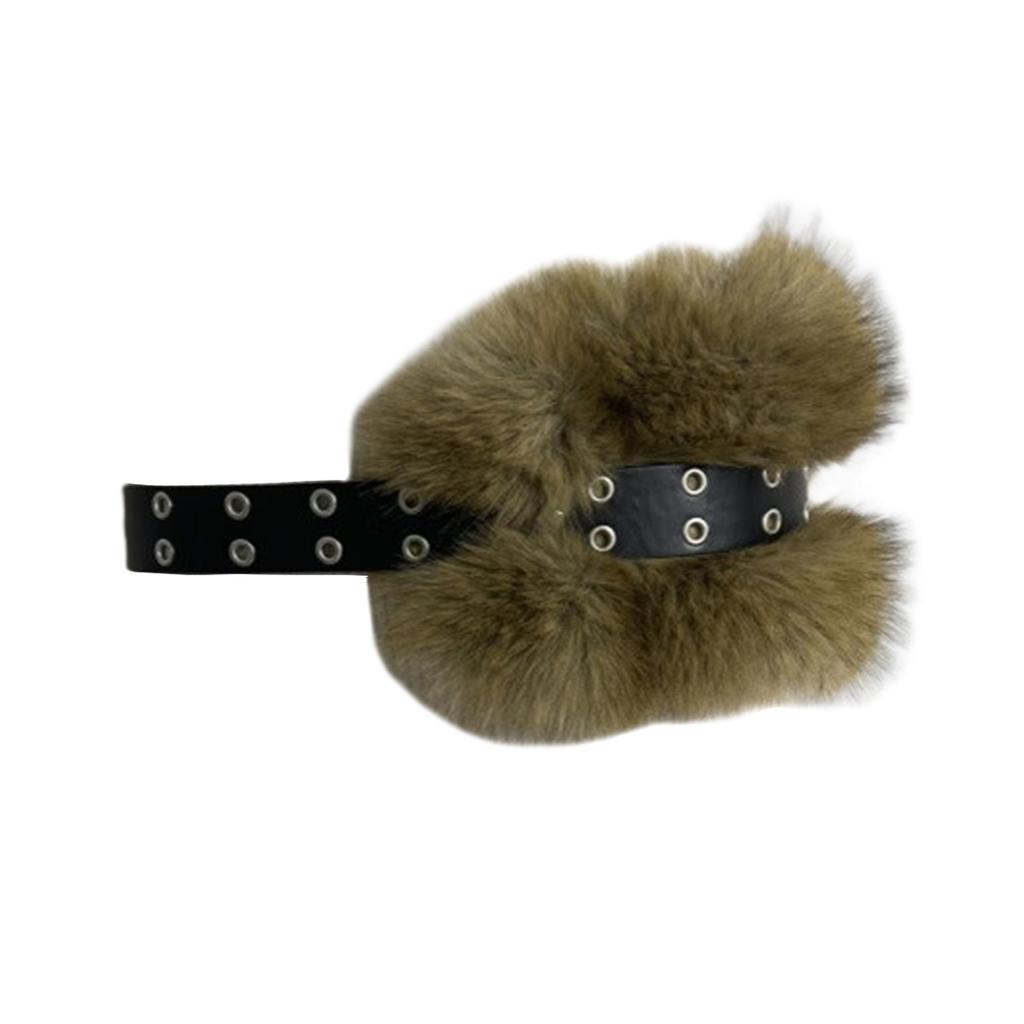 Gothic Waist Belt Stylish Furred Waist Chain Belt Elaborate Chain Belly Chain for Dress Cowboy Belt Waist Chain