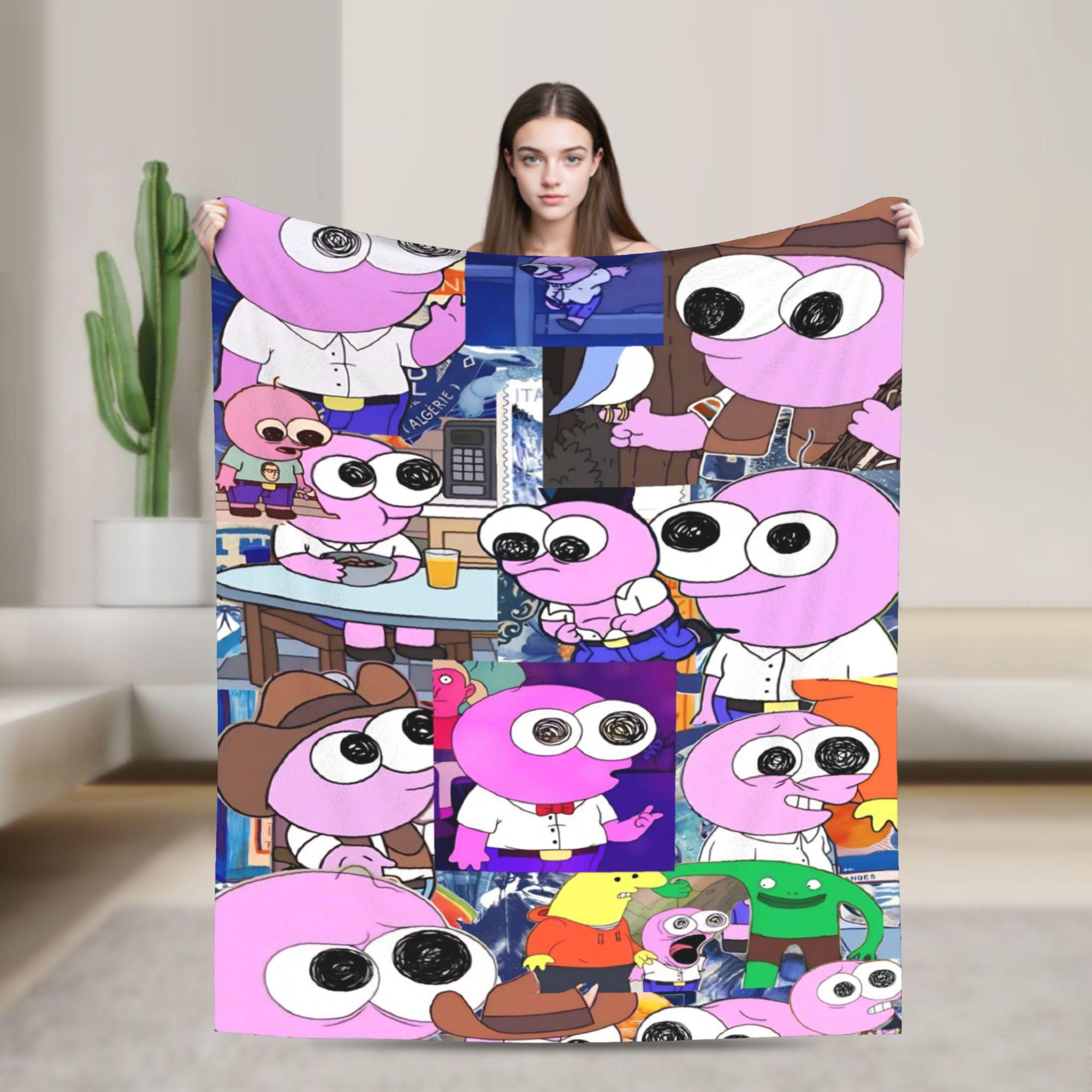 

Smiling Friends Pim and Charlie Blanket Multi-size Super Soft Cozy Throw Blankets for Couch Sofa and Bed 150x200cm
