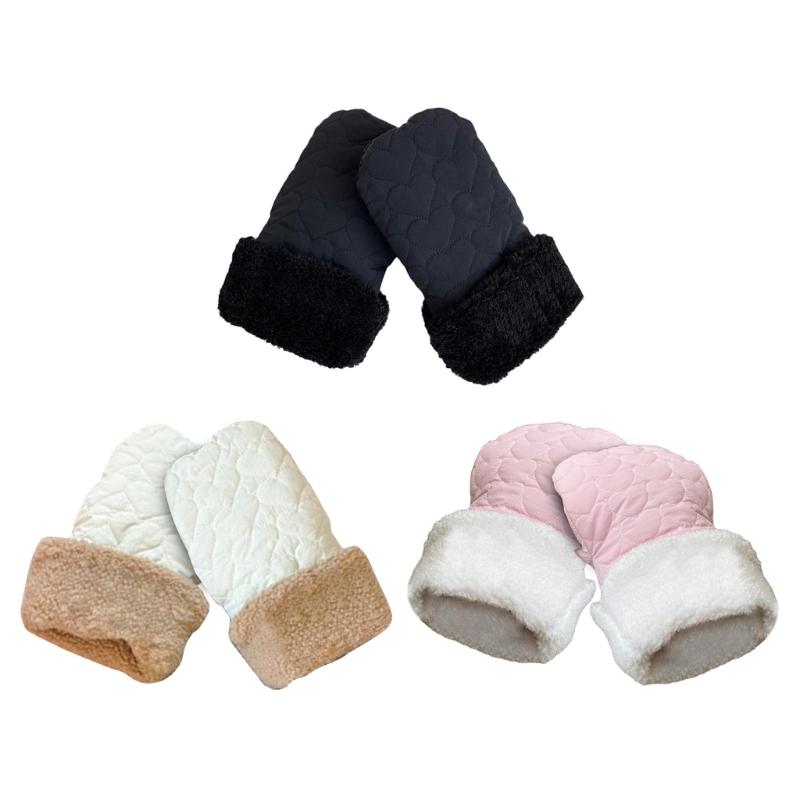 1 Pair Cosy Infant Strollers Mittens Keep Hands Warm In Winter Comfortable Fleece Lining Hand Muffs for Outdoor Activity